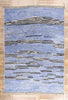 10 x 13 - Blue Modern Beni Mrirt Moroccan Rug - 21184