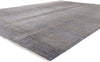 9 x 12 Gray Transitional Wool and Silk Rug 30332