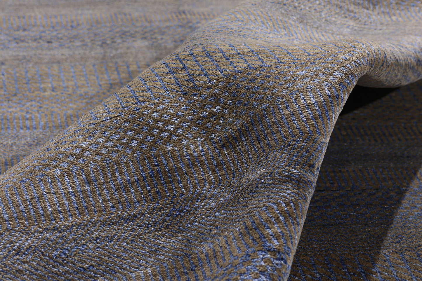 9 x 12 Gray Transitional Wool and Silk Rug 30332