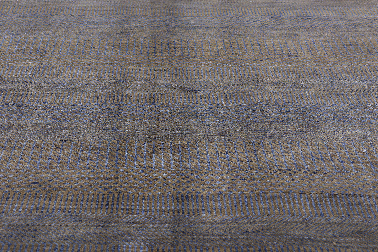 9 x 12 Gray Transitional Wool and Silk Rug 30332
