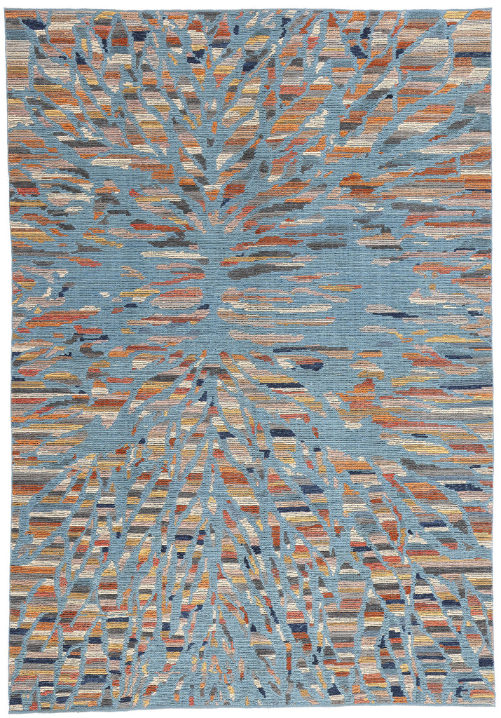 9 x 12 Modern Abstract Pakistani Soumak Rug 81129