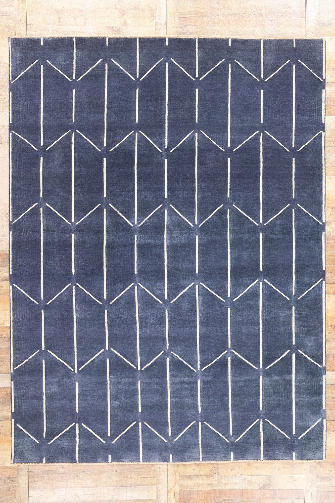 9 x 12 Modern Geometric High-Low Rug 31187
