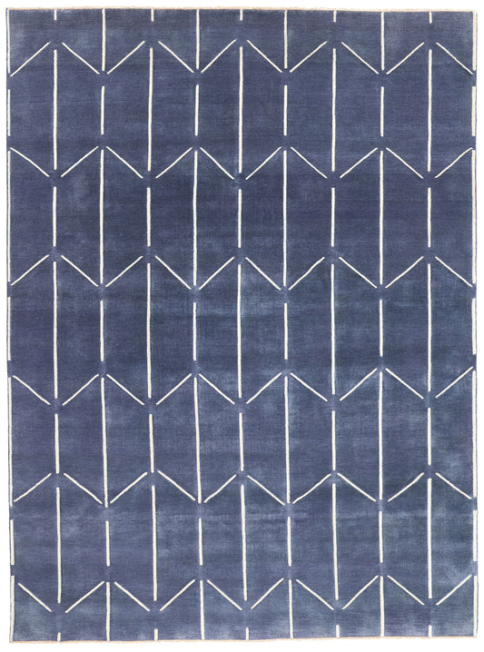 9 x 12 Modern Geometric High-Low Rug 31187