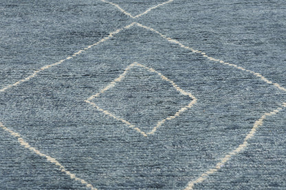 8 x 10 Azure Oasis Modern Blue Moroccan Rug 31205