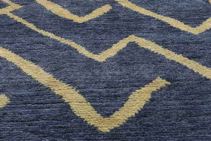 8 x 10 Azure Cascade Modern Blue Moroccan Rug 31207