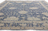 10 x 14 - Blue Modern Oushak Rug - 30711