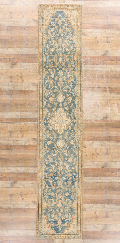 3 x 15 Antique Blue Persian Malayer Rug 61328