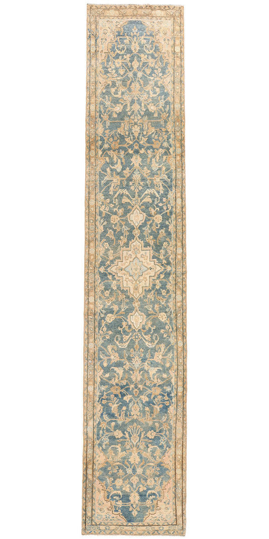 3 x 15 Antique Blue Persian Malayer Rug 61328