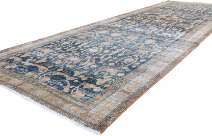 5 x 15 Antique Blue Persian Malayer Rug 61346