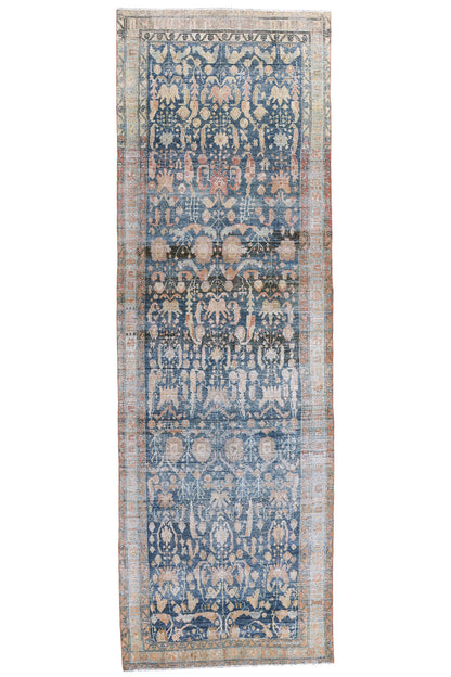 5 x 15 Antique Blue Persian Malayer Rug 61346