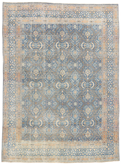 9 x 13 Vintage Blue Persian Mood Rug 61380