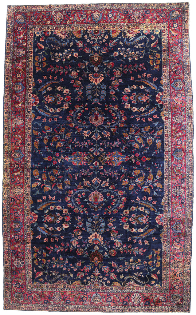 11 x 18 Antique Persian Sarouk Rug 79155