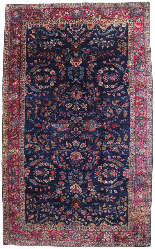 11 x 18 Antique Persian Sarouk Rug 79155