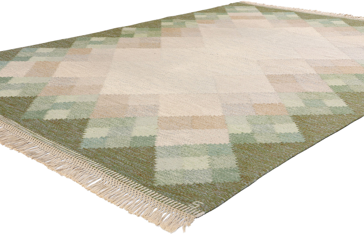 6 x 9 Brita Svefors Vintage Swedish Rollakan Rug 79027