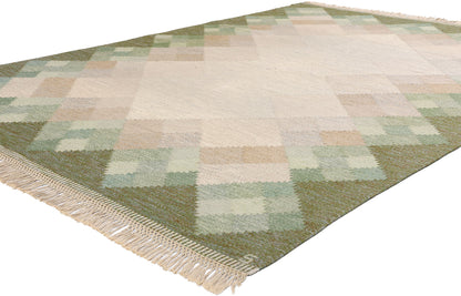6 x 9 Brita Svefors Vintage Swedish Rollakan Rug 79027