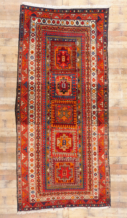 5 x 11 Antique Caucasian Kazak Rug 79022
