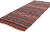 2 x 7 Antique Caucasian Shahsavan Jajim Kilim Rug 78943