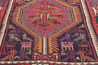 3 x 10 Antique Caucasian Soumak Rug 78937