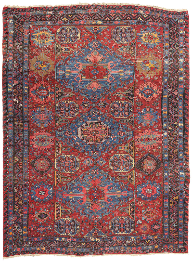 8 x 11 Antique Caucasian Soumak Rug 78953