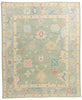 8 x 10 Modern Green Turkish Oushak Rug 53961