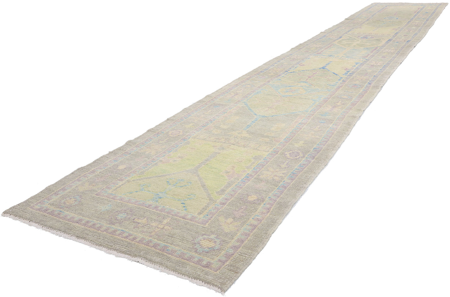 3 x 18 Modern Turkish Oushak Rug 53968