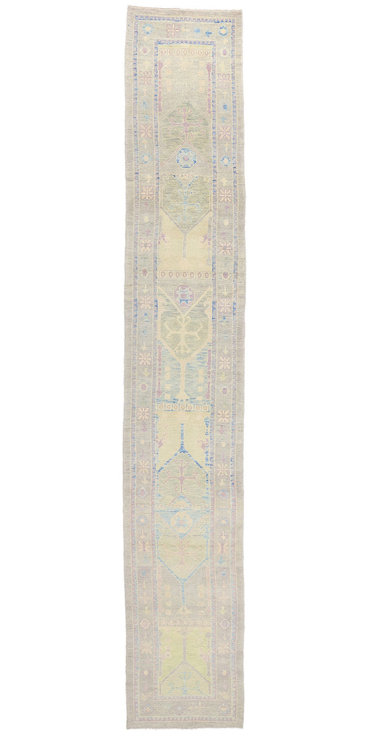 3 x 18 Modern Turkish Oushak Rug 53968