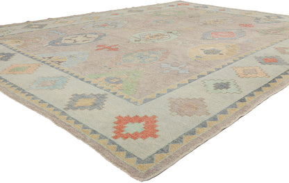 10 x 13 Modern Turkish Oushak Rug 53957