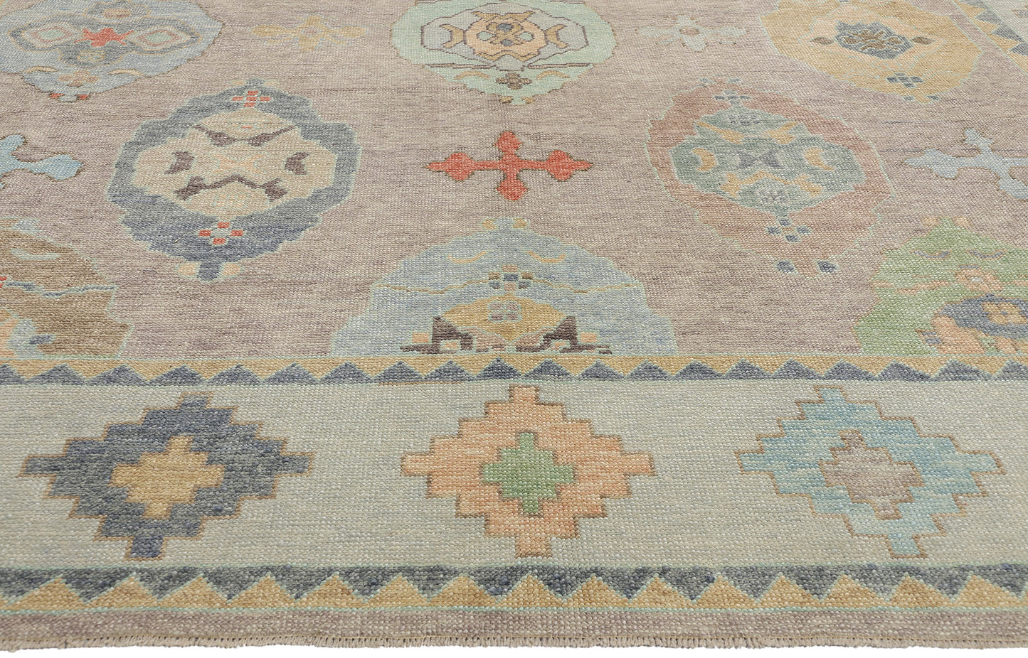 10 x 13 Modern Turkish Oushak Rug 53957