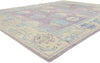 10 x 14 Modern Lavender Turkish Oushak Rug 53978