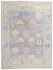 10 x 14 Modern Lavender Turkish Oushak Rug 53978