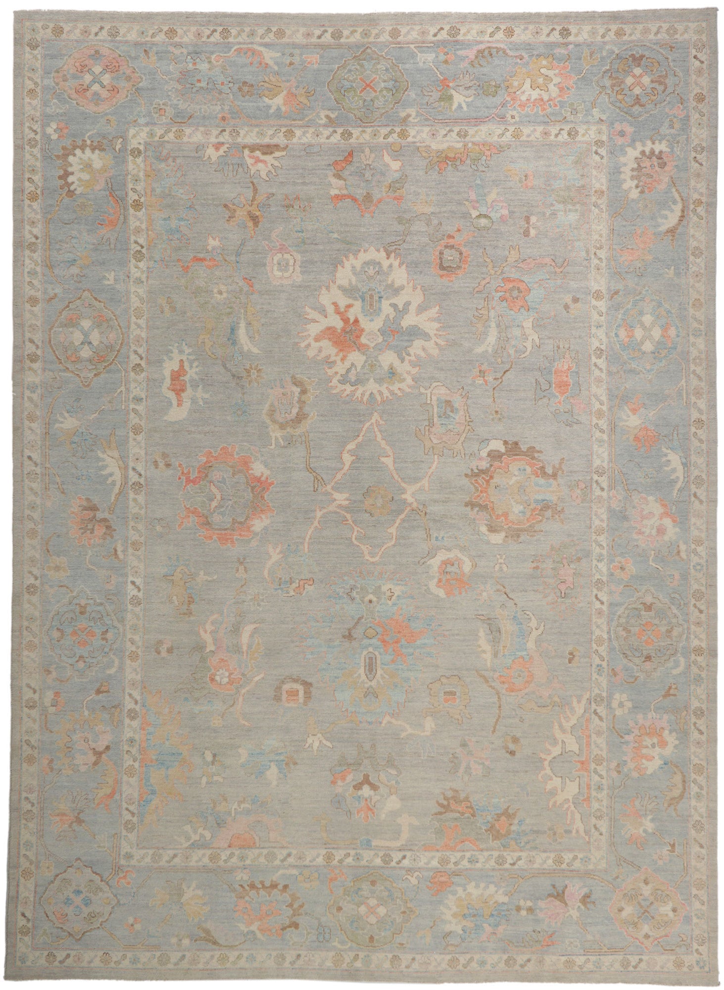 10 x 14 Modern Oushak Rug 80922