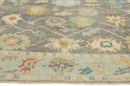 10 x 14 Colorful Turkish Oushak Rug 53958