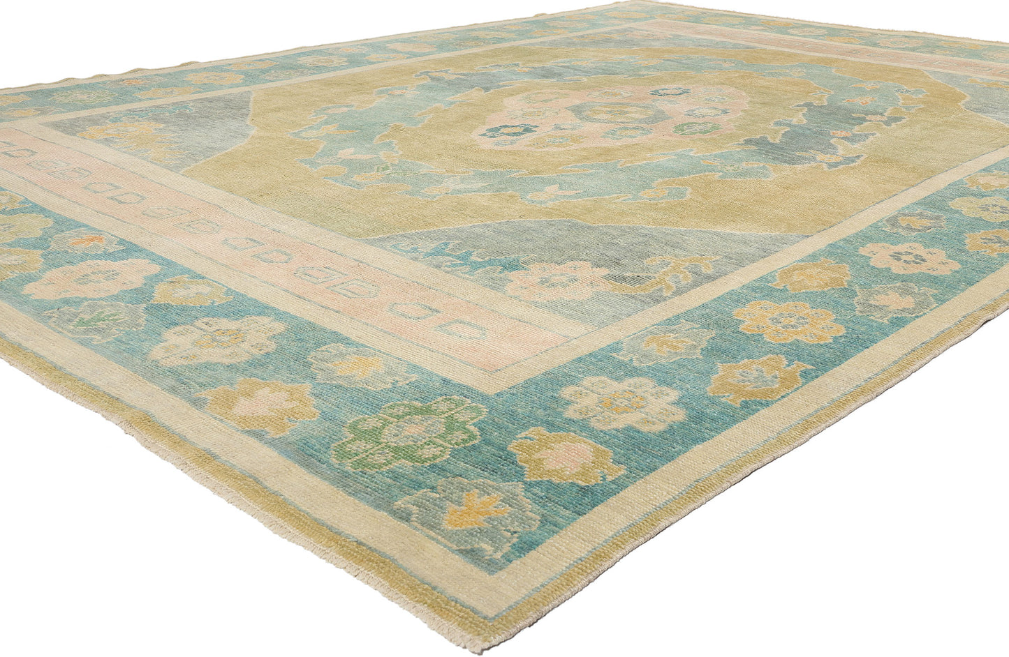 10 x 14 Modern Turkish Oushak Rug 53960
