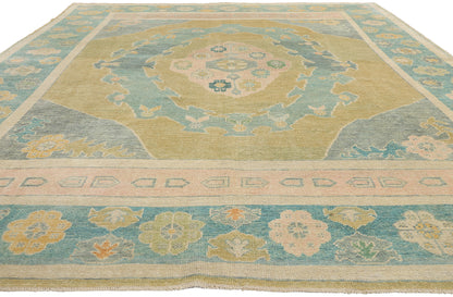 10 x 14 Modern Turkish Oushak Rug 53960