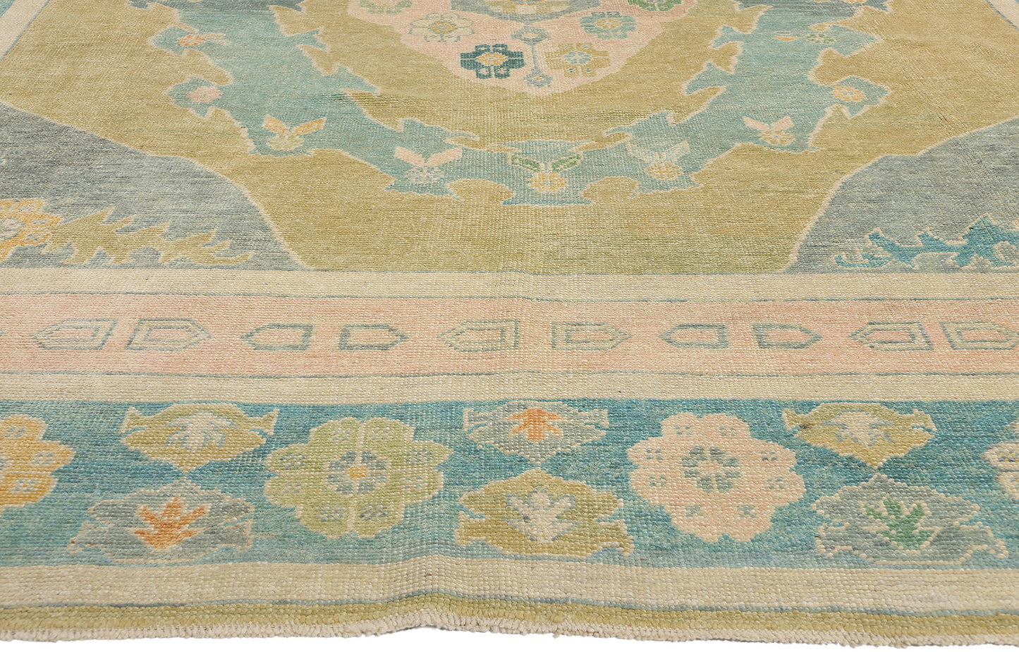 10 x 14 Modern Turkish Oushak Rug 53960