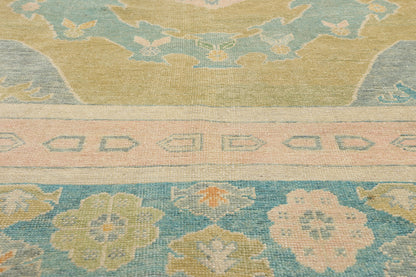 10 x 14 Modern Turkish Oushak Rug 53960