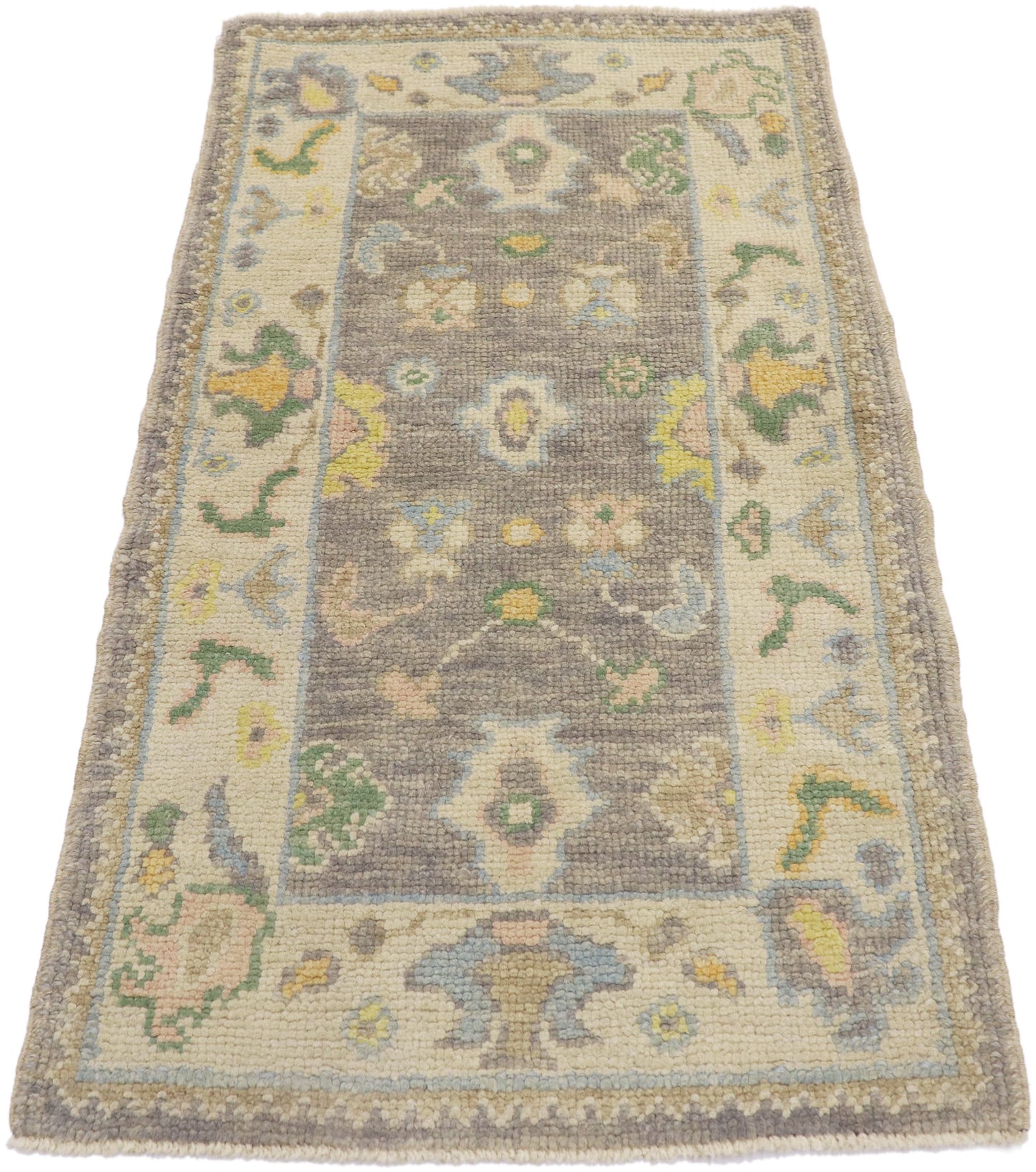 2 x 4 - Gray Turkish Oushak Rug - 53600