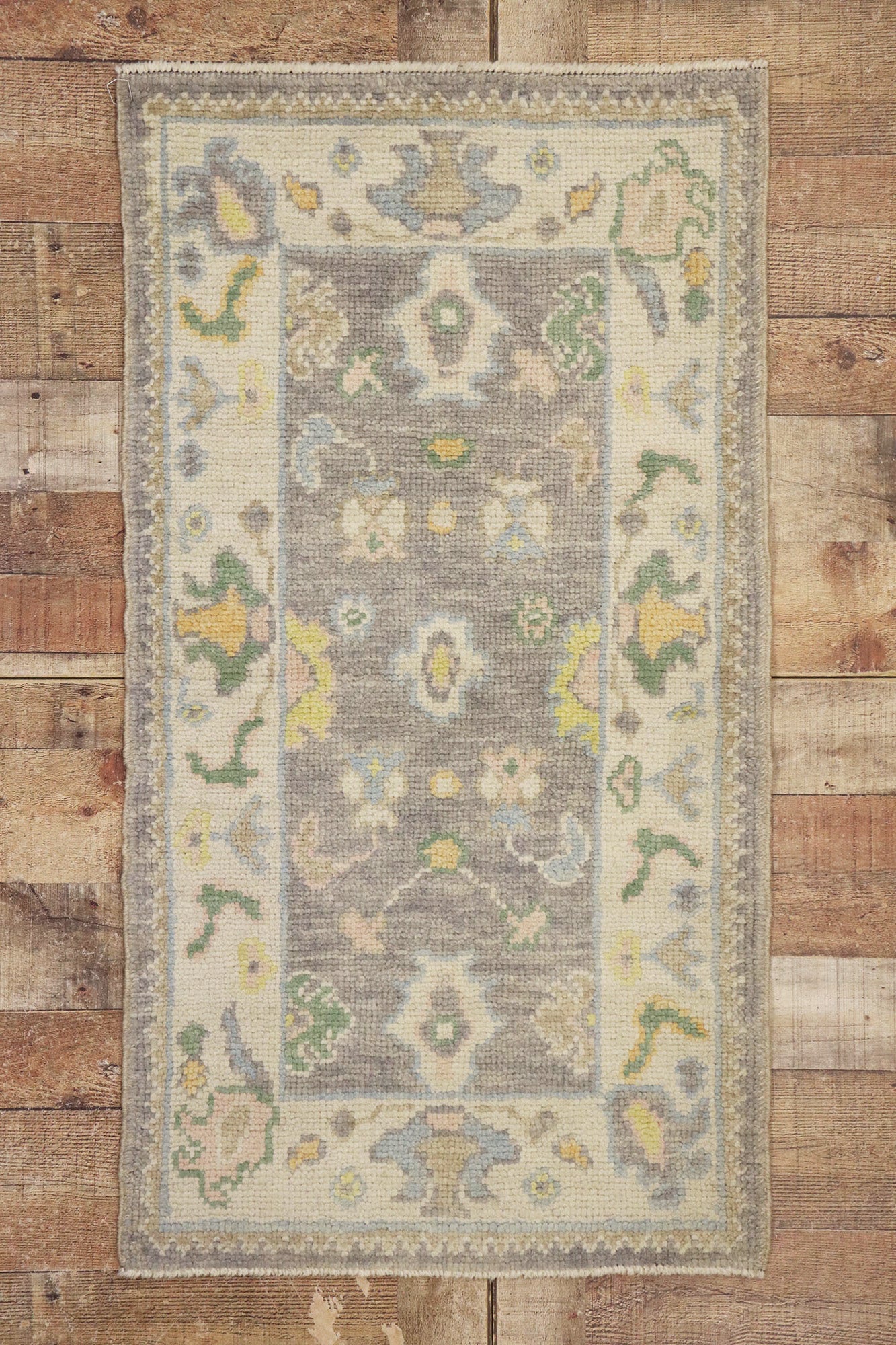 2 x 4 - Gray Turkish Oushak Rug - 53600