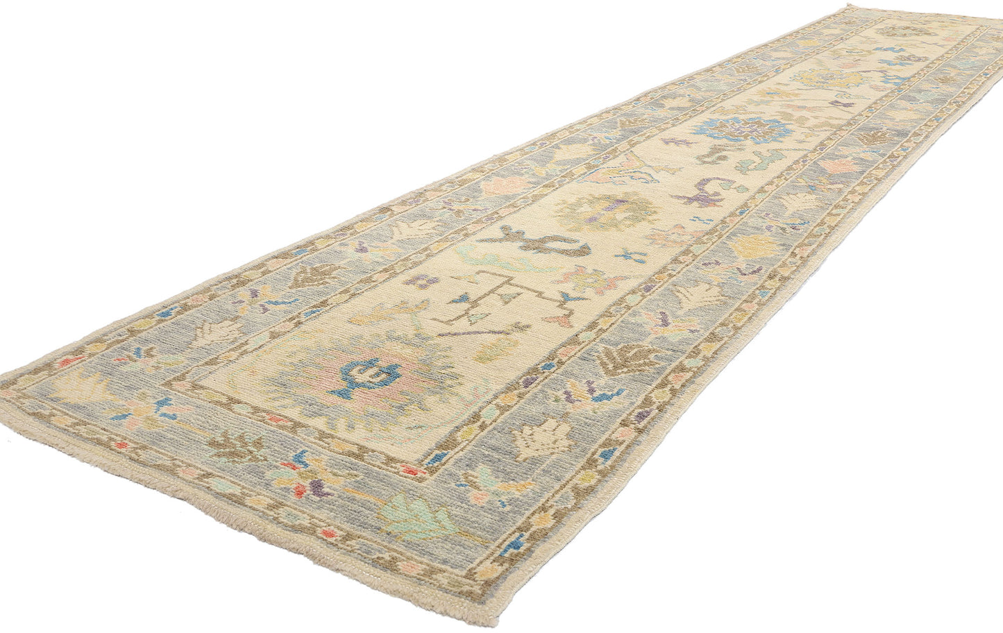 3 x 16 Colorful Turkish Oushak Rug 53962