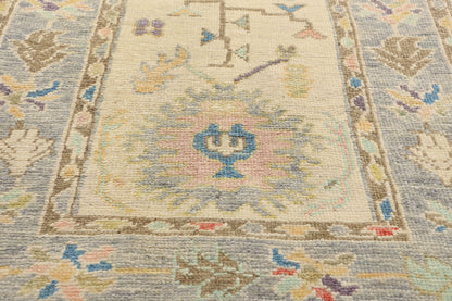 3 x 16 Colorful Turkish Oushak Rug 53962