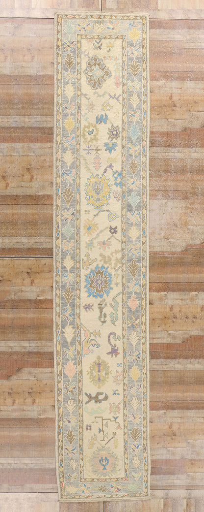 3 x 16 Colorful Turkish Oushak Rug 53962