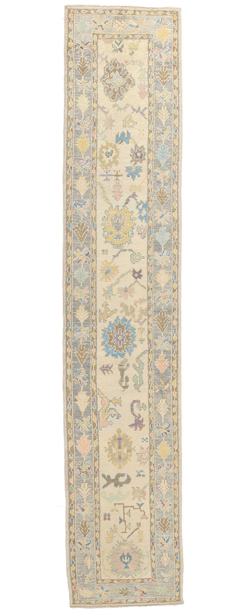 3 x 16 Colorful Turkish Oushak Rug 53962