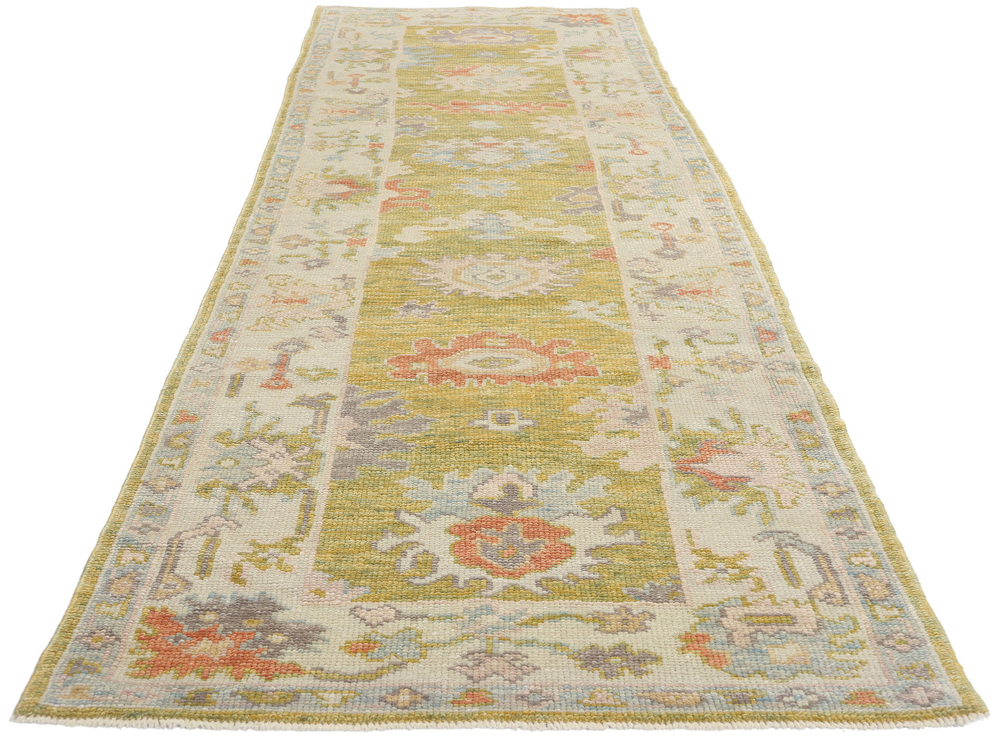 3 x 19 Colorful Modern Turkish Oushak Rug 53947