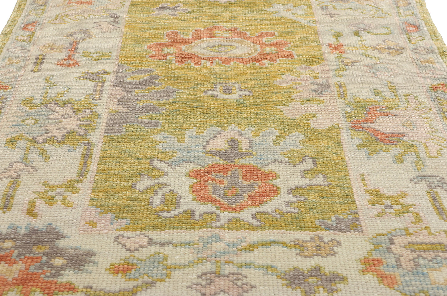 3 x 19 Colorful Modern Turkish Oushak Rug 53947