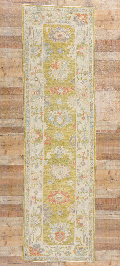 3 x 19 Colorful Modern Turkish Oushak Rug 53947