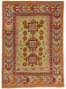 4 x 5 Colorful Vintage Turkish Oushak Rug 73873