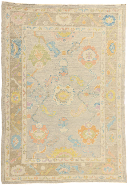 5 x 7 Colorful Turkish Oushak Rug 53593