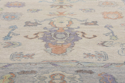 7 x 10 Modern Colorful Turkish Oushak Rug 54003