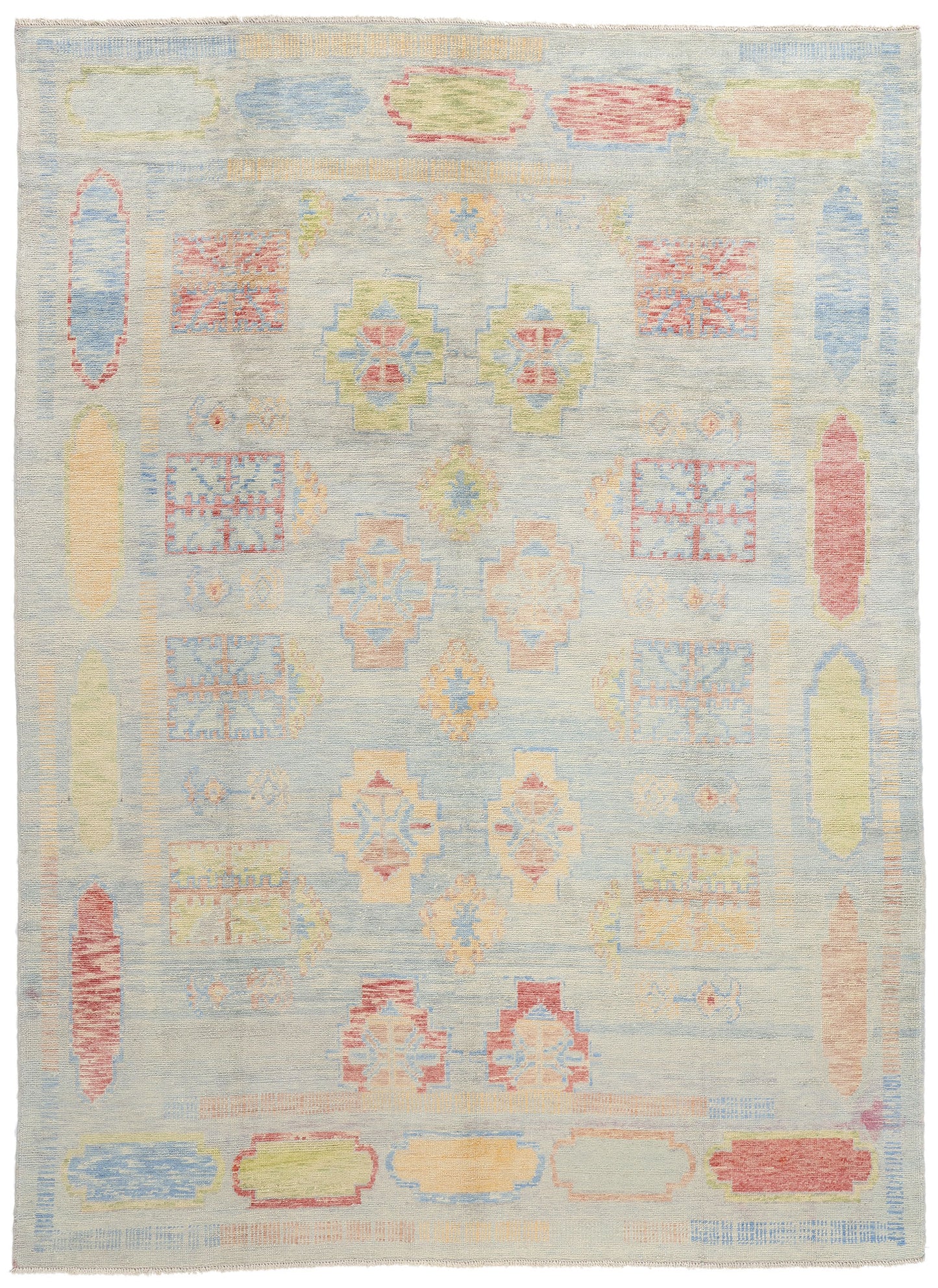 9 x 12 Modern Turkish Oushak Rug 53966