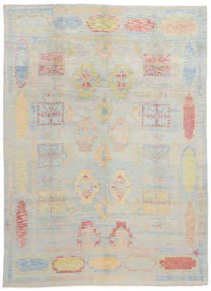 9 x 12 Modern Turkish Oushak Rug 53966